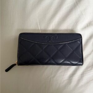 Tory Burch Black Quilted Wallet